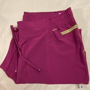 New ScrubStar Scrub pants in magenta, XL